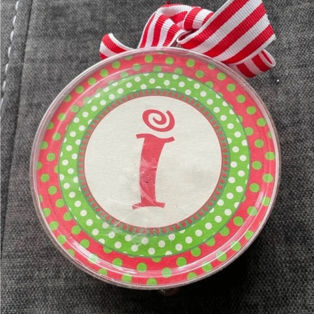 Mud Pie Christmas Holiday Paper Coasters Initial I Set Of 12 New Home Drinkware